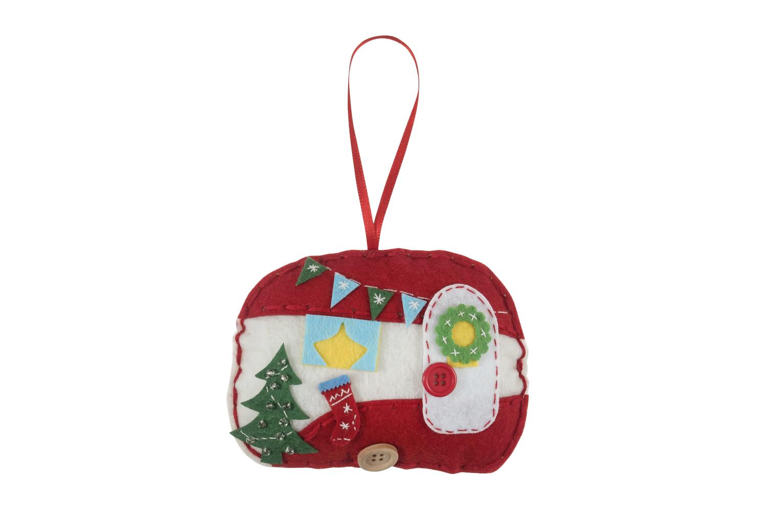 Trimits Gro-gck169 - Felt Dec Xmas Caravan - Felt Decoration