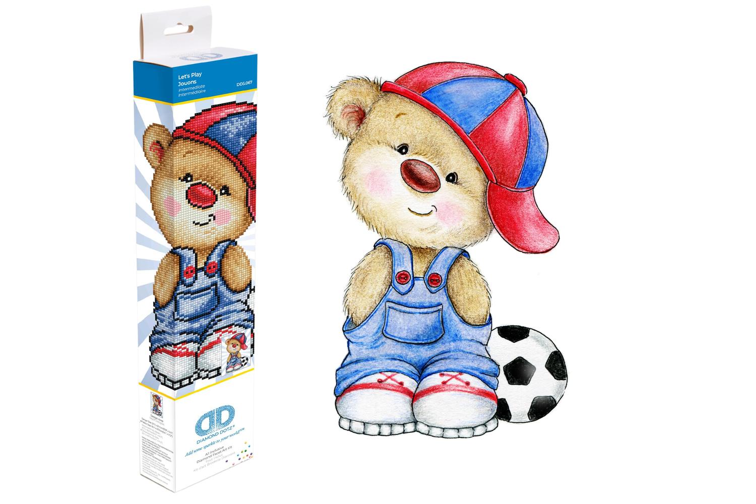 Diamond Dotz Gro-dd5.067 - Lets Play - Diamond Painting Kit 