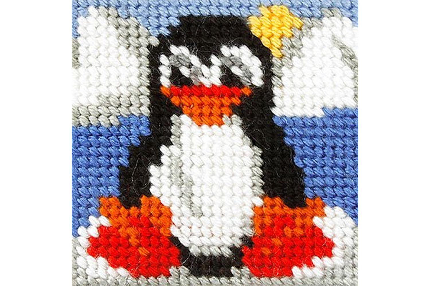 Orchidea Gro-orc.9636 - Emb Kit Penguin - Needlepoint Kit My