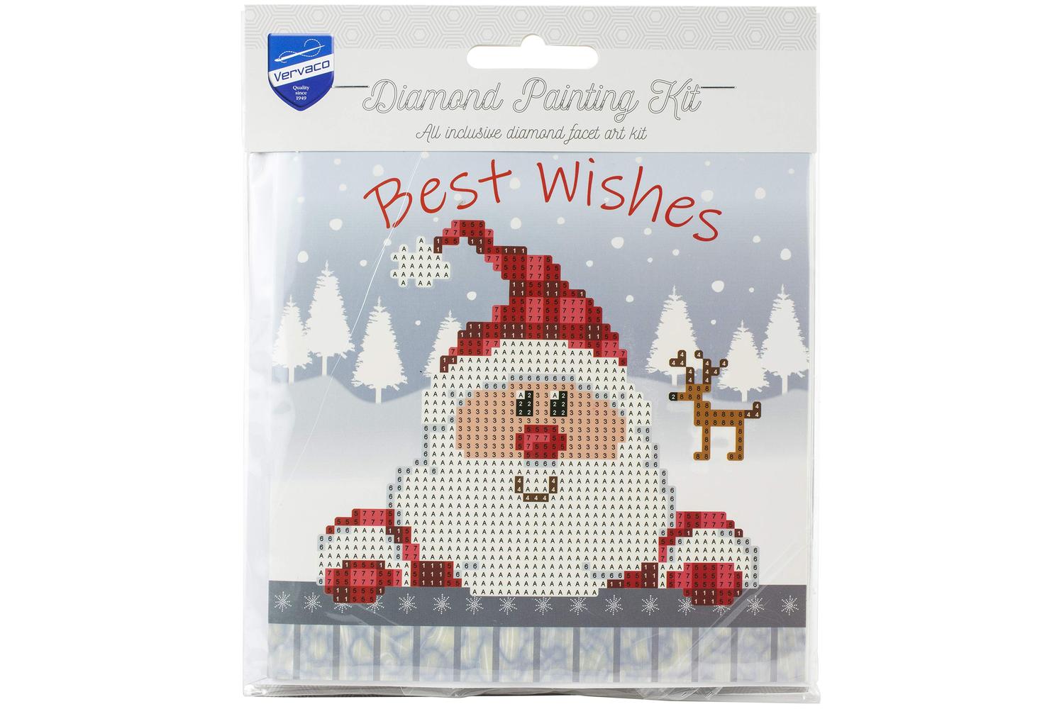 Vervaco Gro-pn-0183275 - Gcard Santa - Diamond Painting Gree