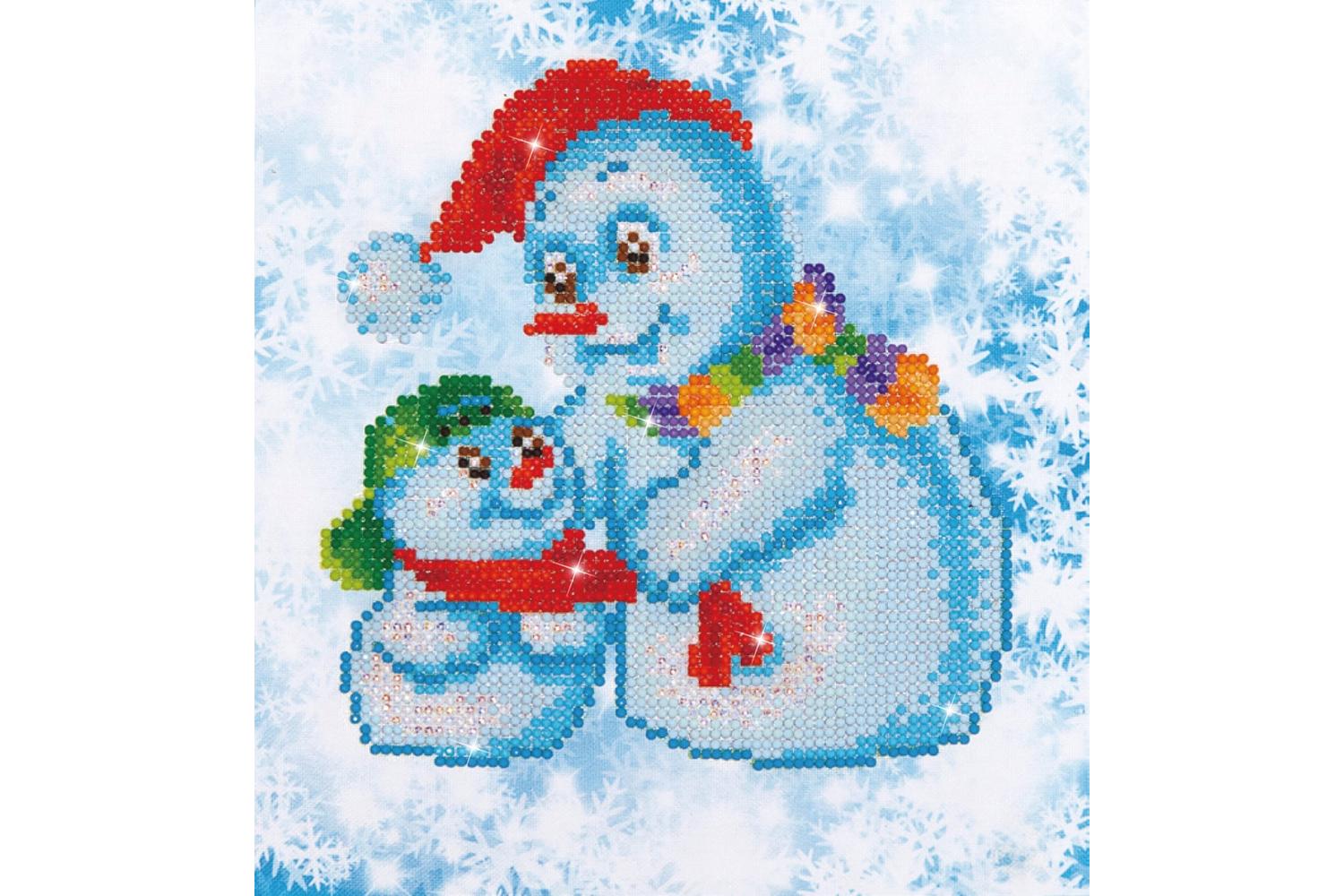 Diamond Dotz Gro-dd3.014 - Snow Family - Diamond Painting Ki