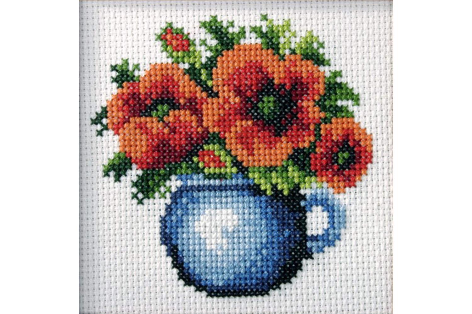 Orchidea Gro-orc.7593 - Poppies - Cross Stitch Kit Poppies -