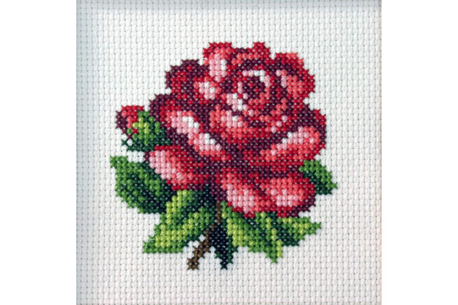 Orchidea Gro-orc.7588 - Red Rose - Cross Stitch Kit Red Rose