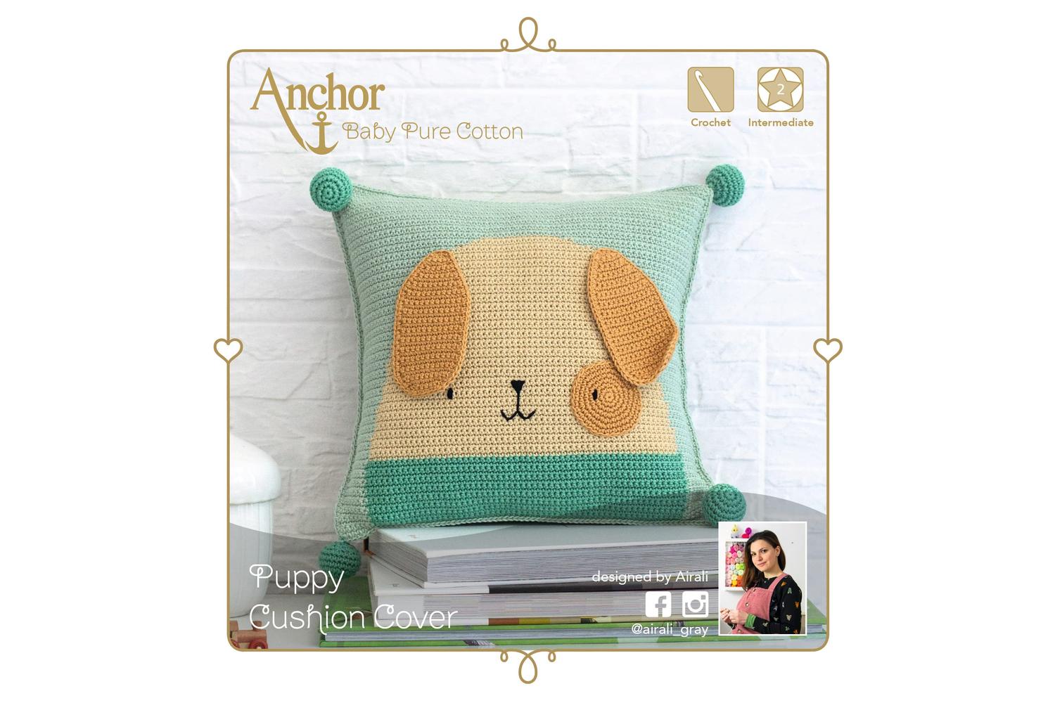 Anchor Gro-a28b003\9064 - Cushion Puppy - Crochet Kit Cushio