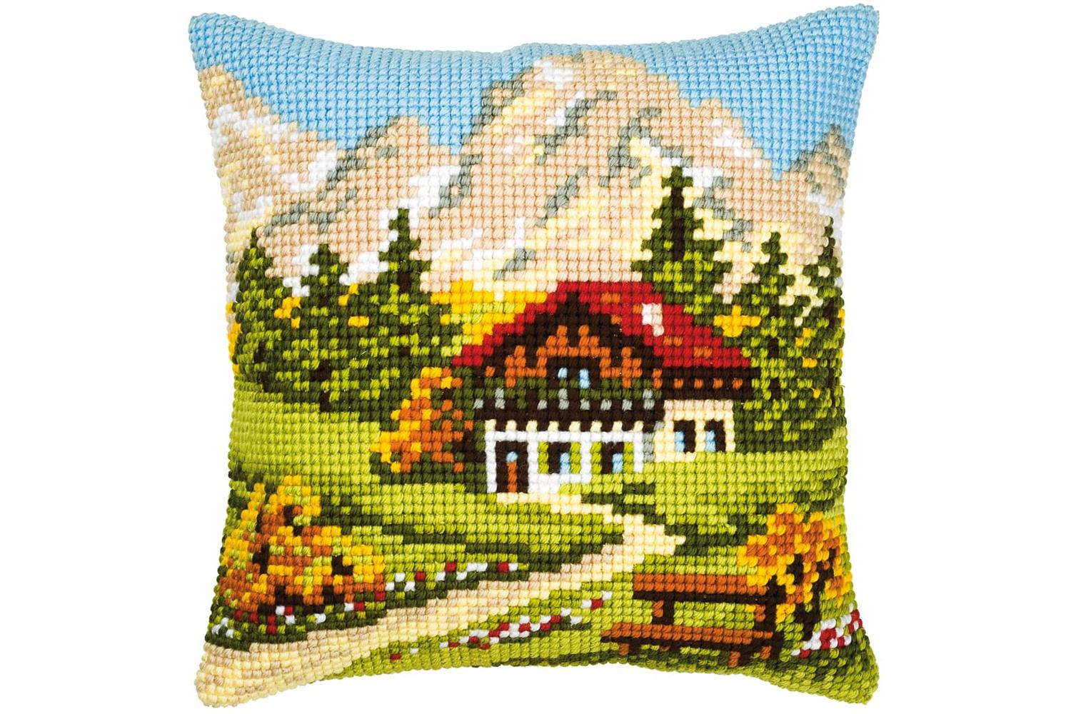 Vervaco Gro-pn-0008600 - Cushion Mountain - Cross Stitch Kit