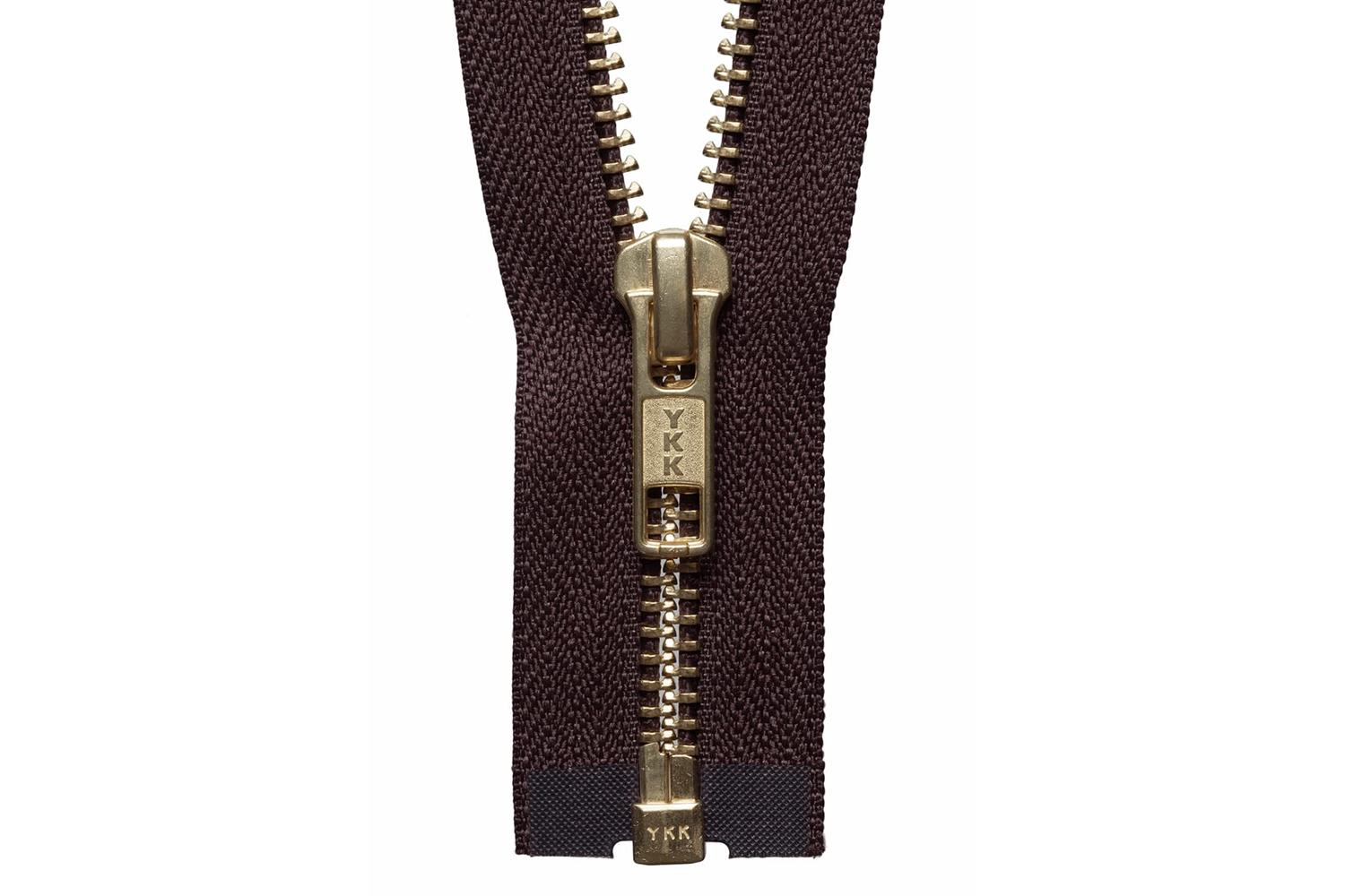 Ykk Gro-y2056\570 - Brass Oend Zip 56cm - Brass Metal Open E