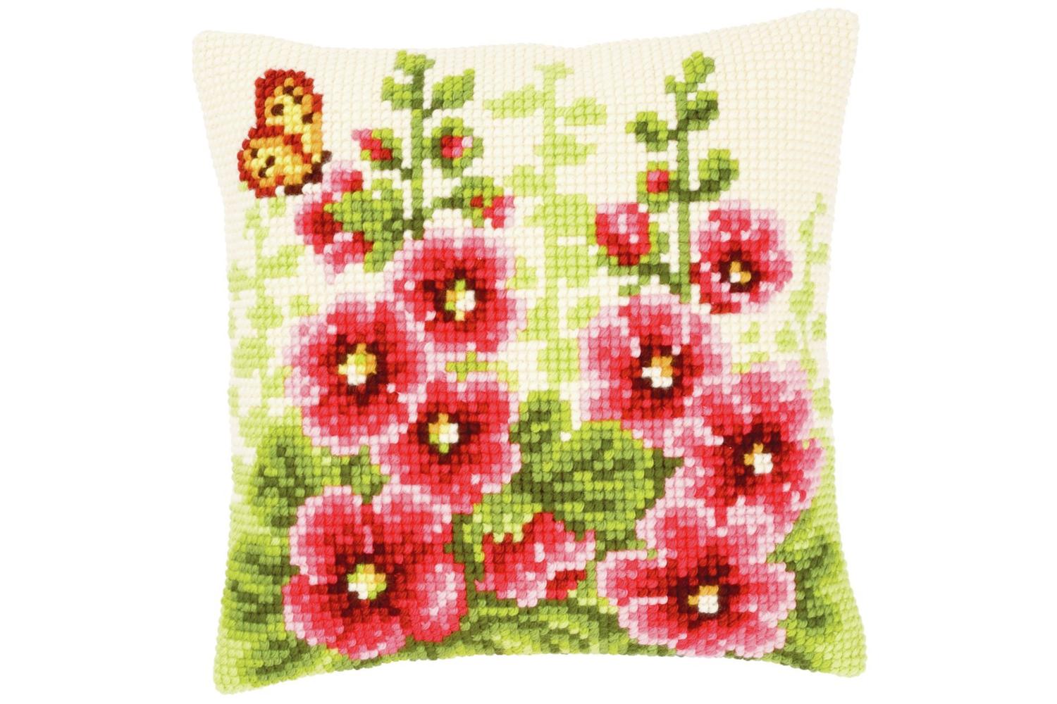 Vervaco Gro-pn-0143709 - Cushion Delphiniums - Cross Stitch 