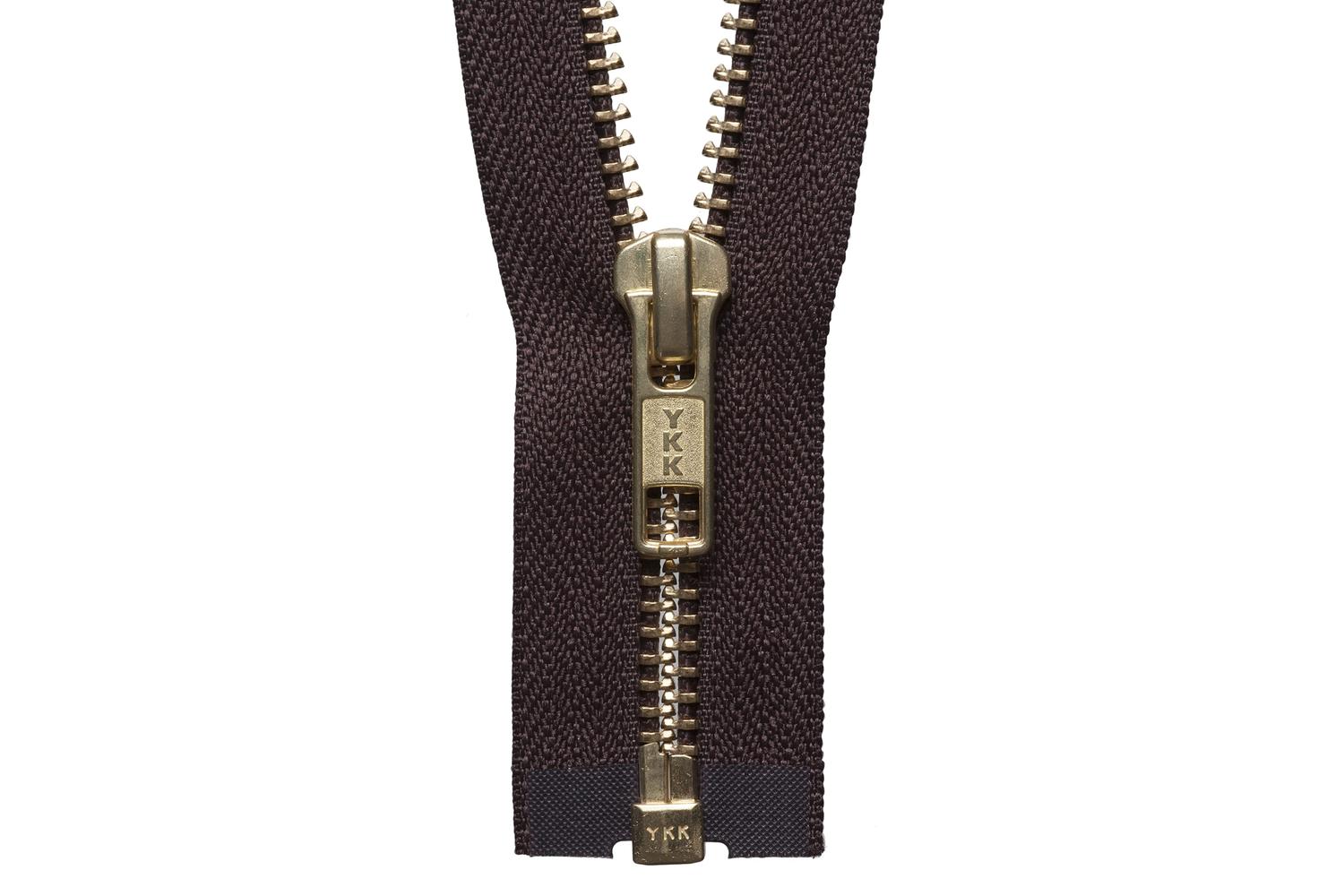 Ykk Gro-y2061\570 - Brass Oend Zip 61cm - Brass Metal Open E
