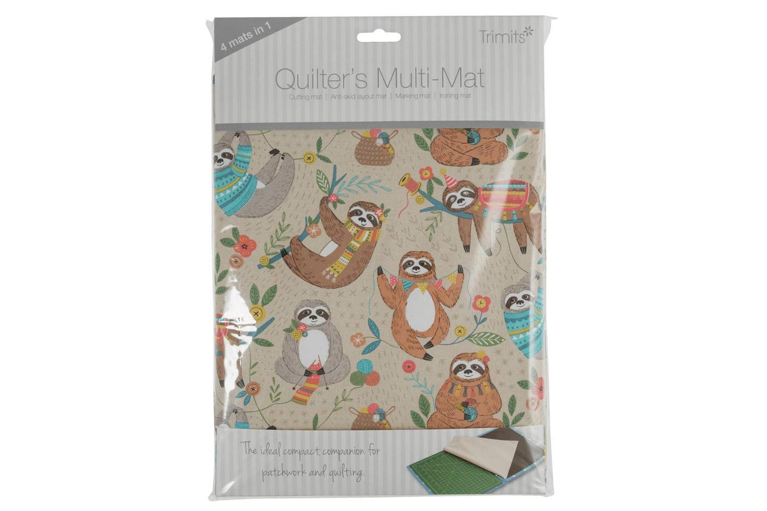Trimits Gro-je69\566 - Quilters Mmat Sloth - Quilters Multi-