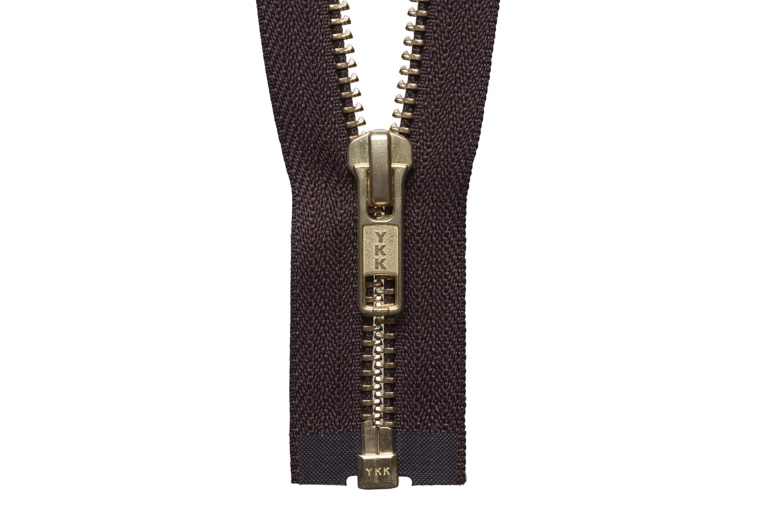 Ykk Gro-y2066\570 - Brass Oend Zip 66cm - Brass Metal Open E