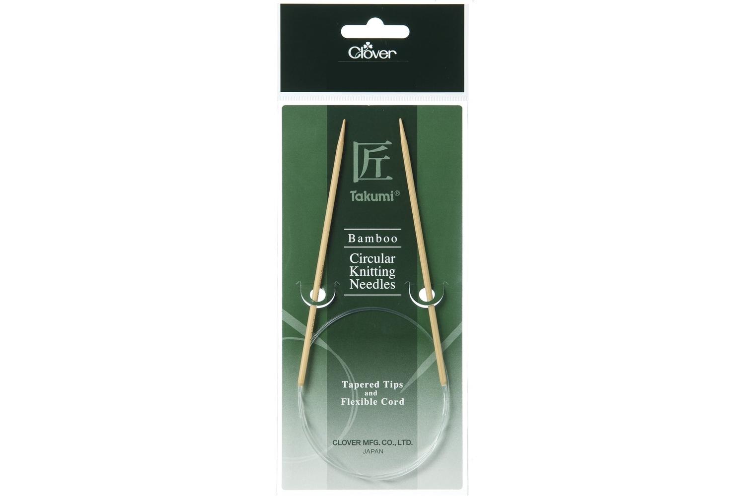 Clover Gro-cl3895 - Knitting Pins Circular Fixed Takumi Bamb