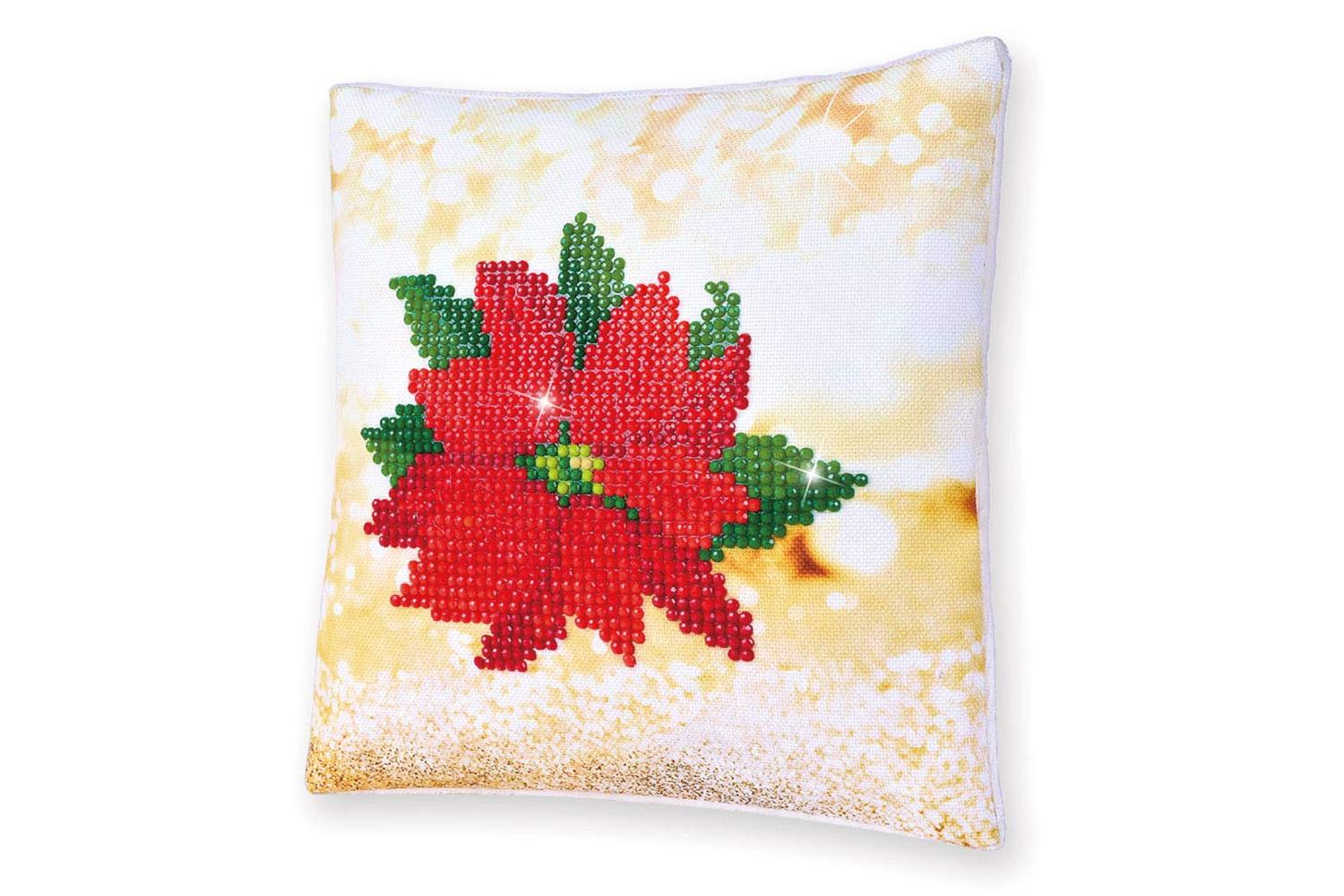 Diamond Dotz Gro-ddp2.025 - Pillow Poinsettia - Diamond Pain