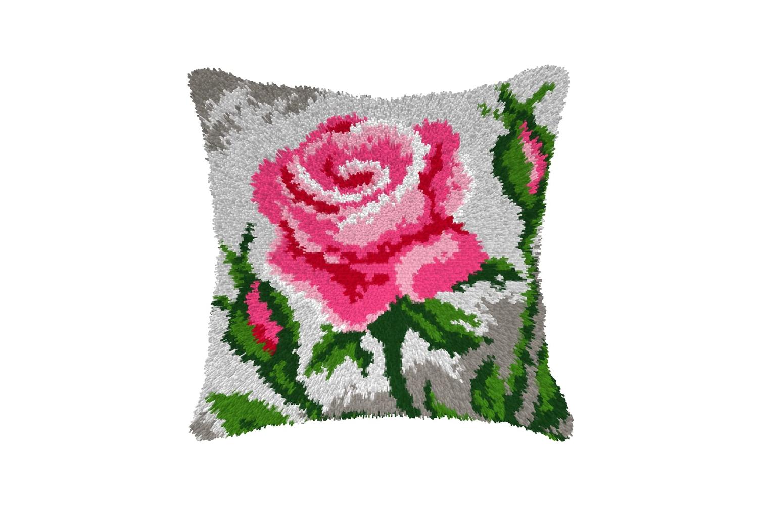 Orchidea Gro-orc.4167 - Lhk Cush Roses - Latch Hook Kit Cush