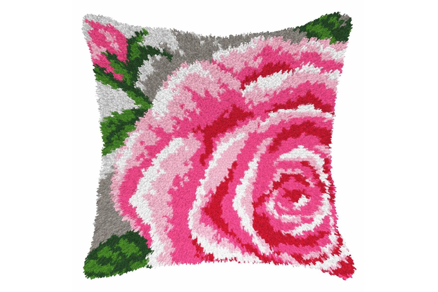 Orchidea Gro-orc.4168 - Lhk Cush Roses - Latch Hook Kit Cush