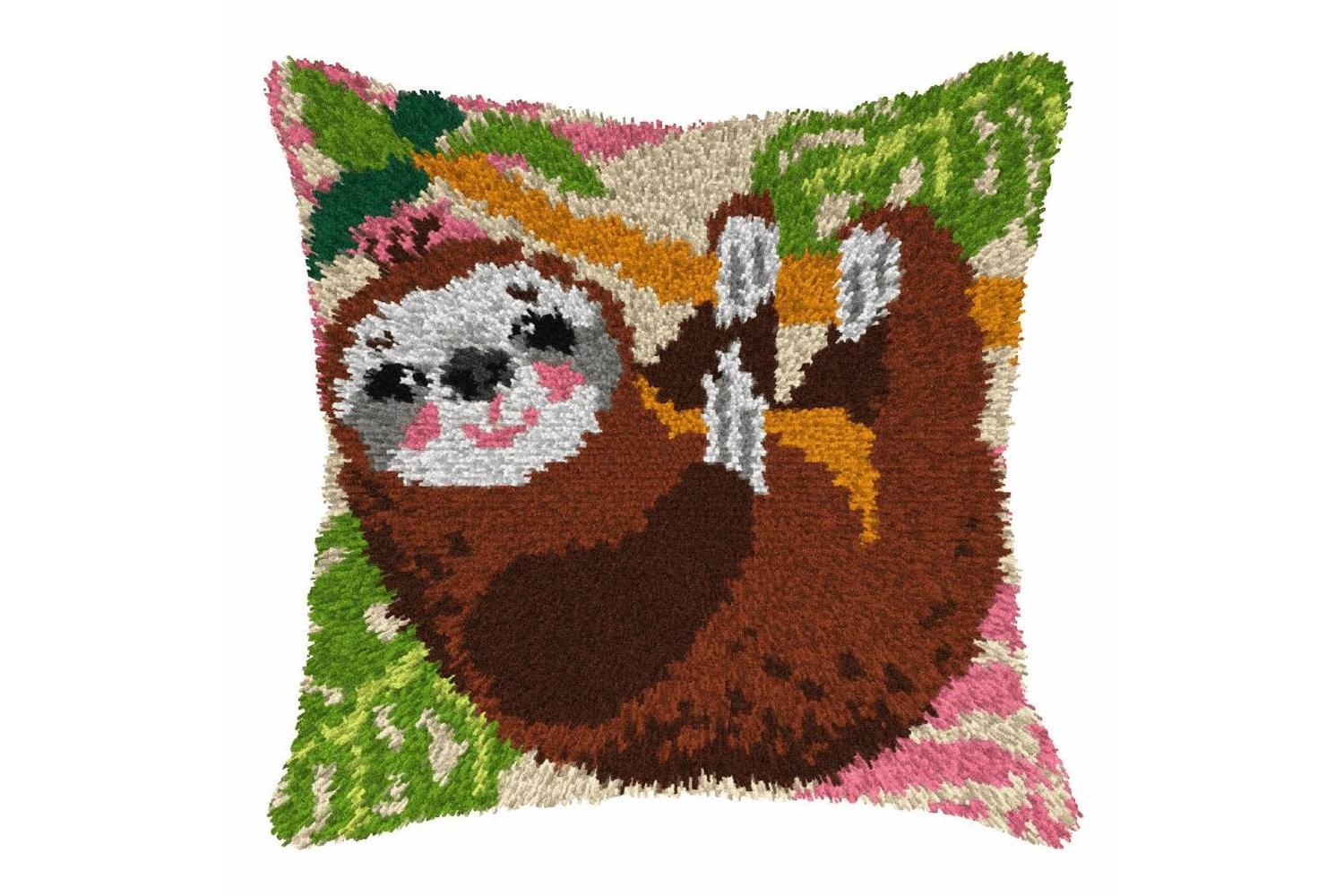 Orchidea Gro-orc.4141 - Lhk Cush Sloth - Latch Hook Kit Cush