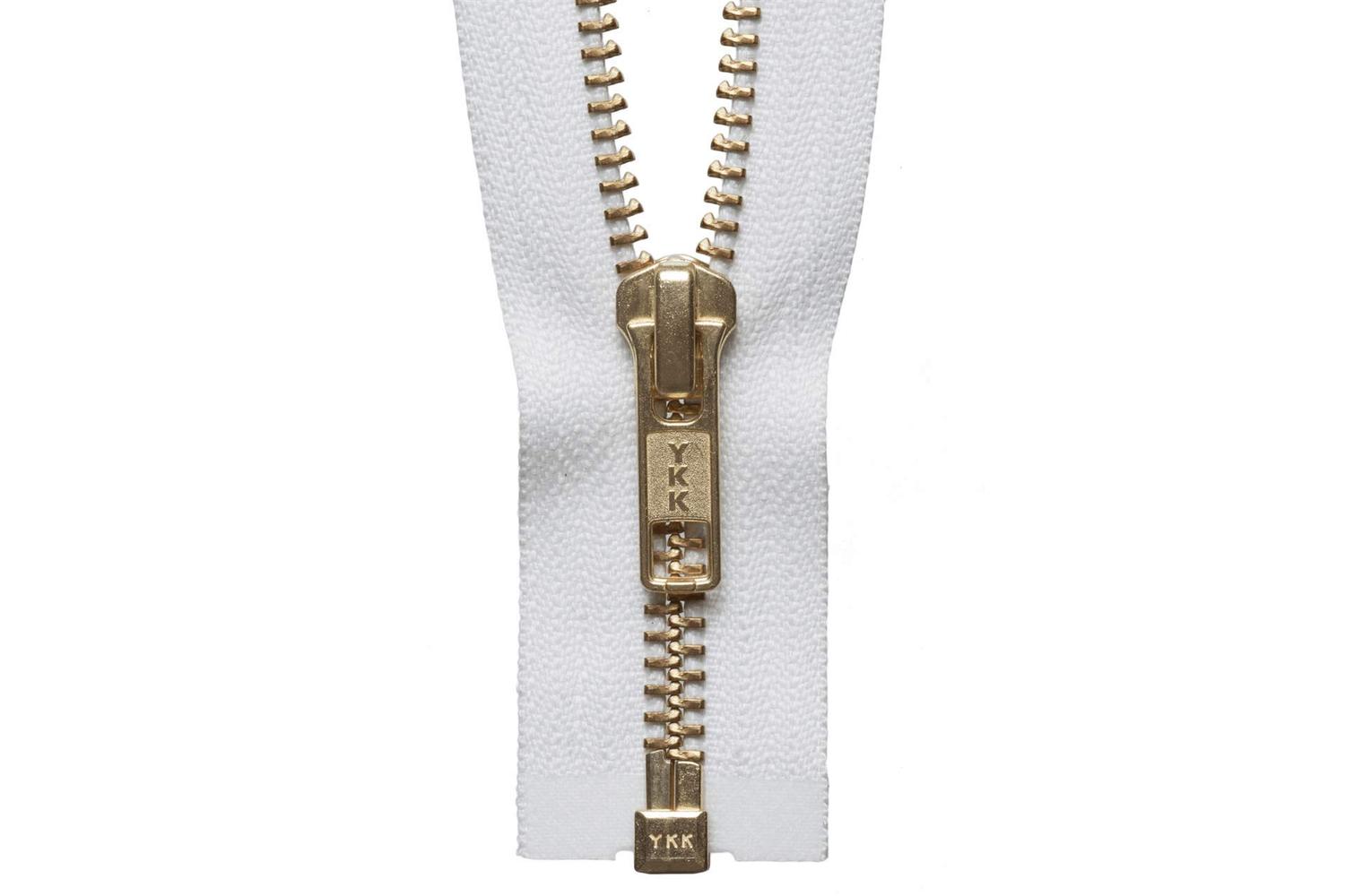 Ykk Gro-y2071\501 - Brass Oend Zip 71cm - Brass Metal Open E