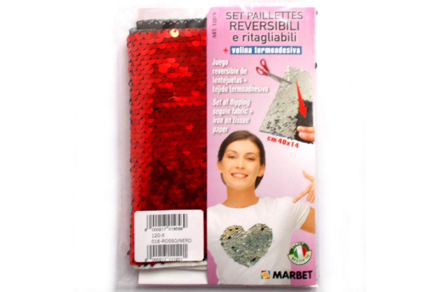 Marbet Gro-mb120x.016 - Fseq Ion Tpap Red - Flip Sequins Iro