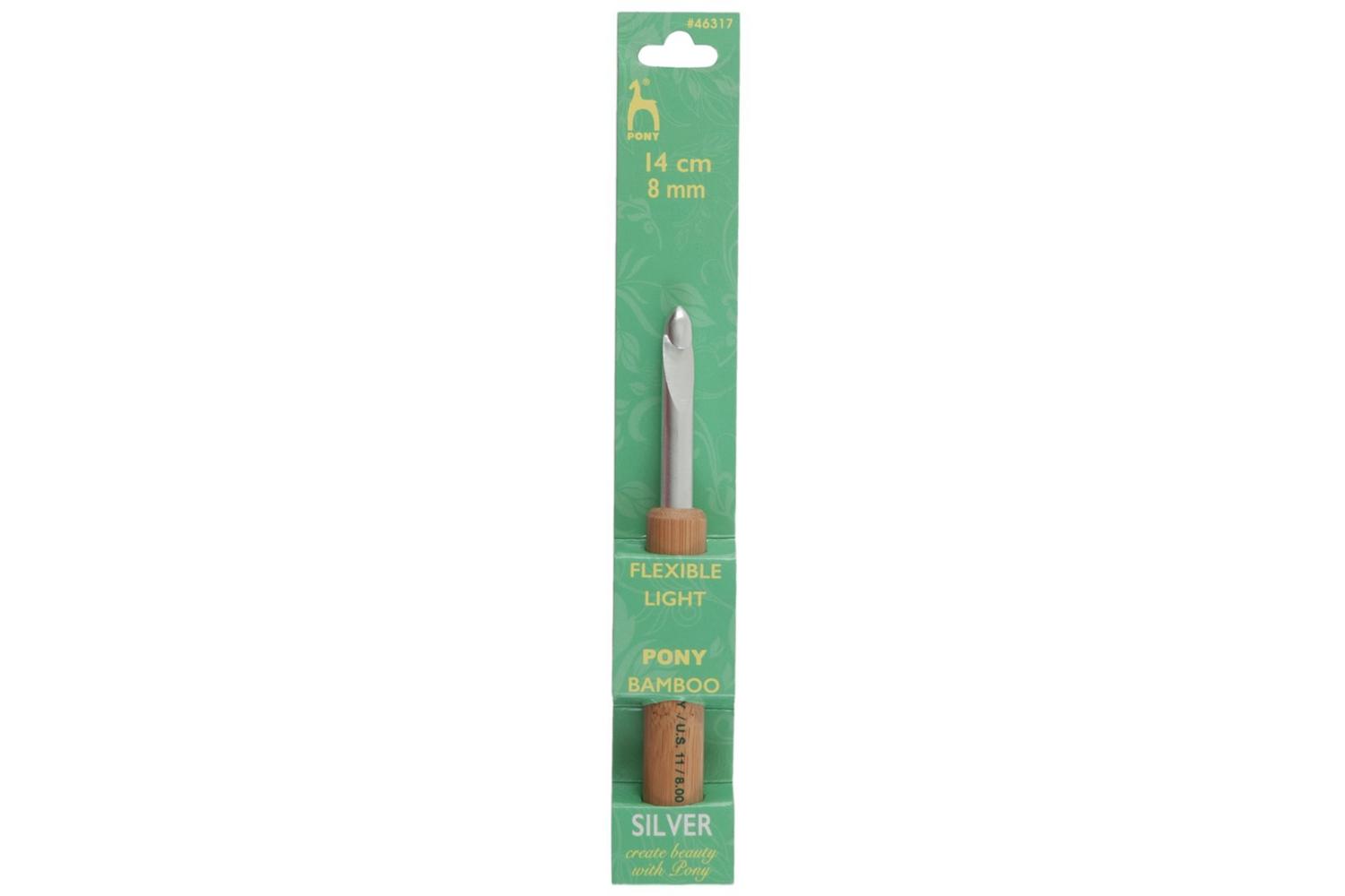 Pony Gro-p46317 - Chk Wbamb 800 - Crochet Hook Aluminium Wit