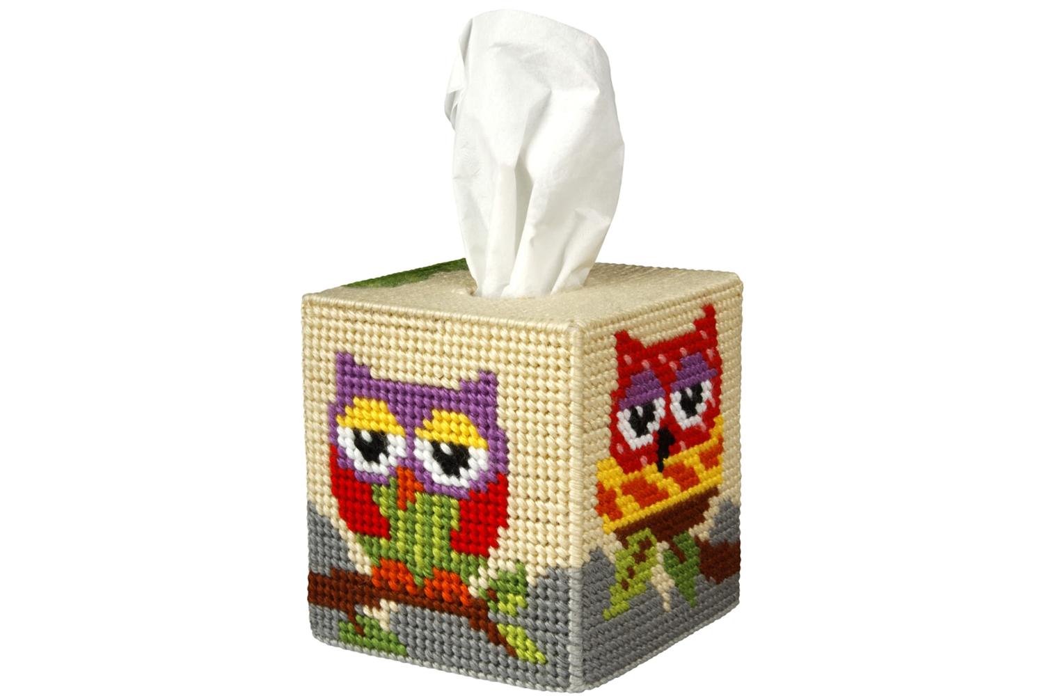 Orchidea Gro-orc.5100 - Emb Kit Tbox Owl - Needlepoint Kit T