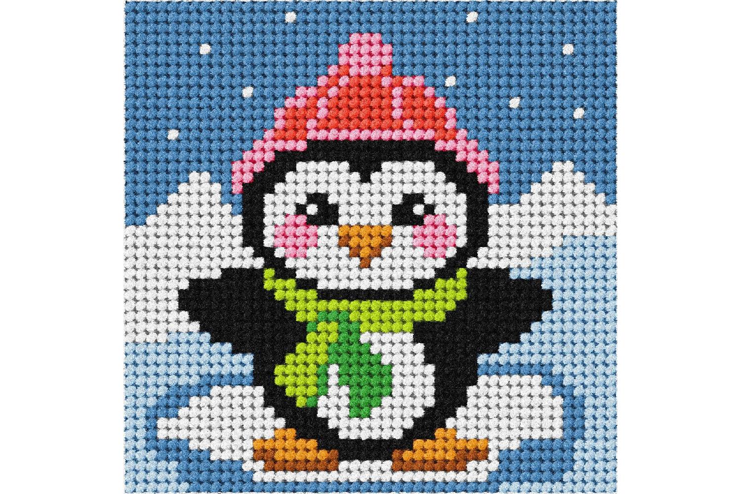 Orchidea Gro-orc.6732 - Emb 1st Penquin - Needlepoint Kit My