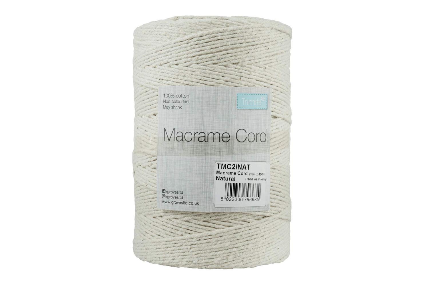 Trimits Gro-tmc2\nat - Trim Macram Cord Cotton 400m X 2mm 05