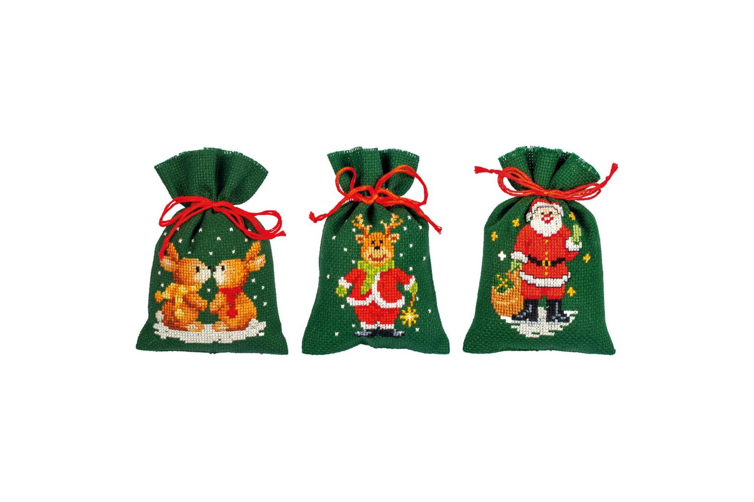 Vervaco Gro-pn-0152334 - Ppbag Xmas Pk3 - Counted Cross Stit