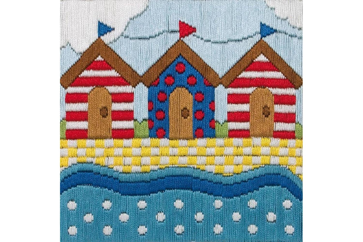 Anchor Gro-al213 - Beach Huts - Long Stitch Kit Beach Huts -