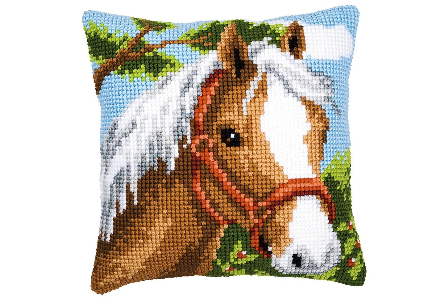Vervaco Gro-pn-0008624 - Cushion Pony - Cross Stitch Kit Cus