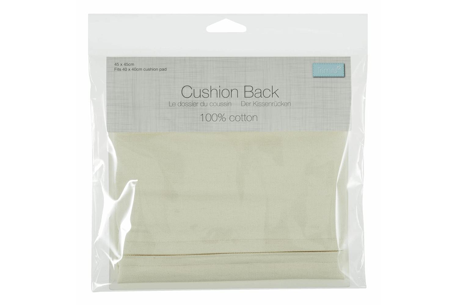Trimits Gro-tcb4545\crm - Cushion Back With Zipper 45 X 45cm