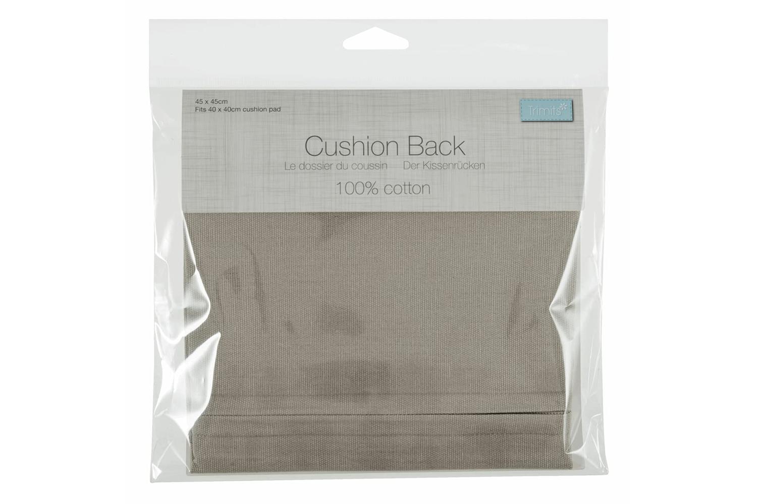 Trimits Gro-tcb4545\nat - Cushion Back With Zipper 45 X 45cm