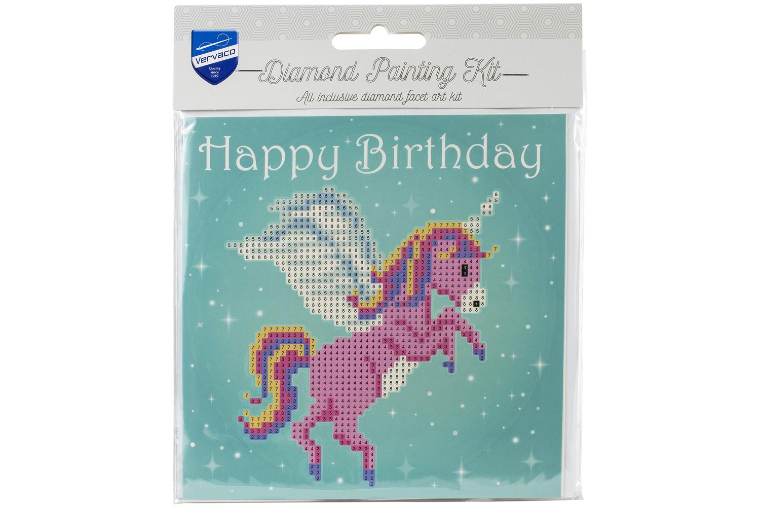 Vervaco Gro-pn-0183282 - Gcard Unicorn - Diamond Painting Gr