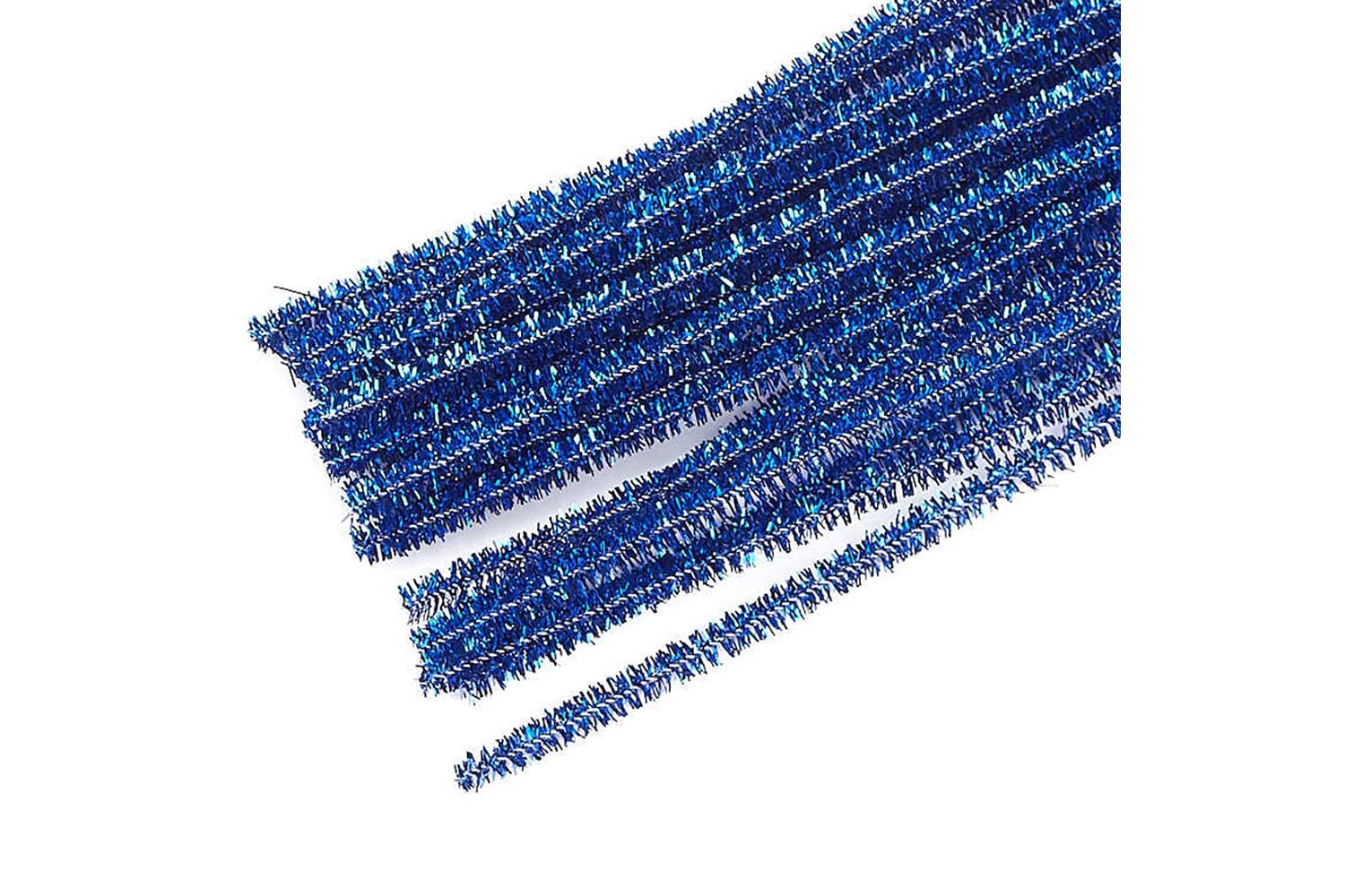 Trimits Gro-st39 - Glitter Chenilles 6mm X 30cm Royal Blue P