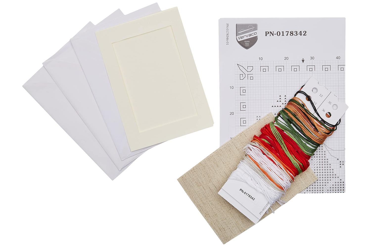 Vervaco Gro-pn-0178342 - Cards Pk3 Xmas Motif - Counted Cros