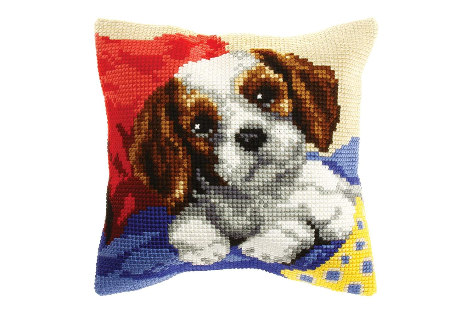 Orchidea Gro-orc.9523 - Cushion Doggy - Cross Stitch Kit Cus