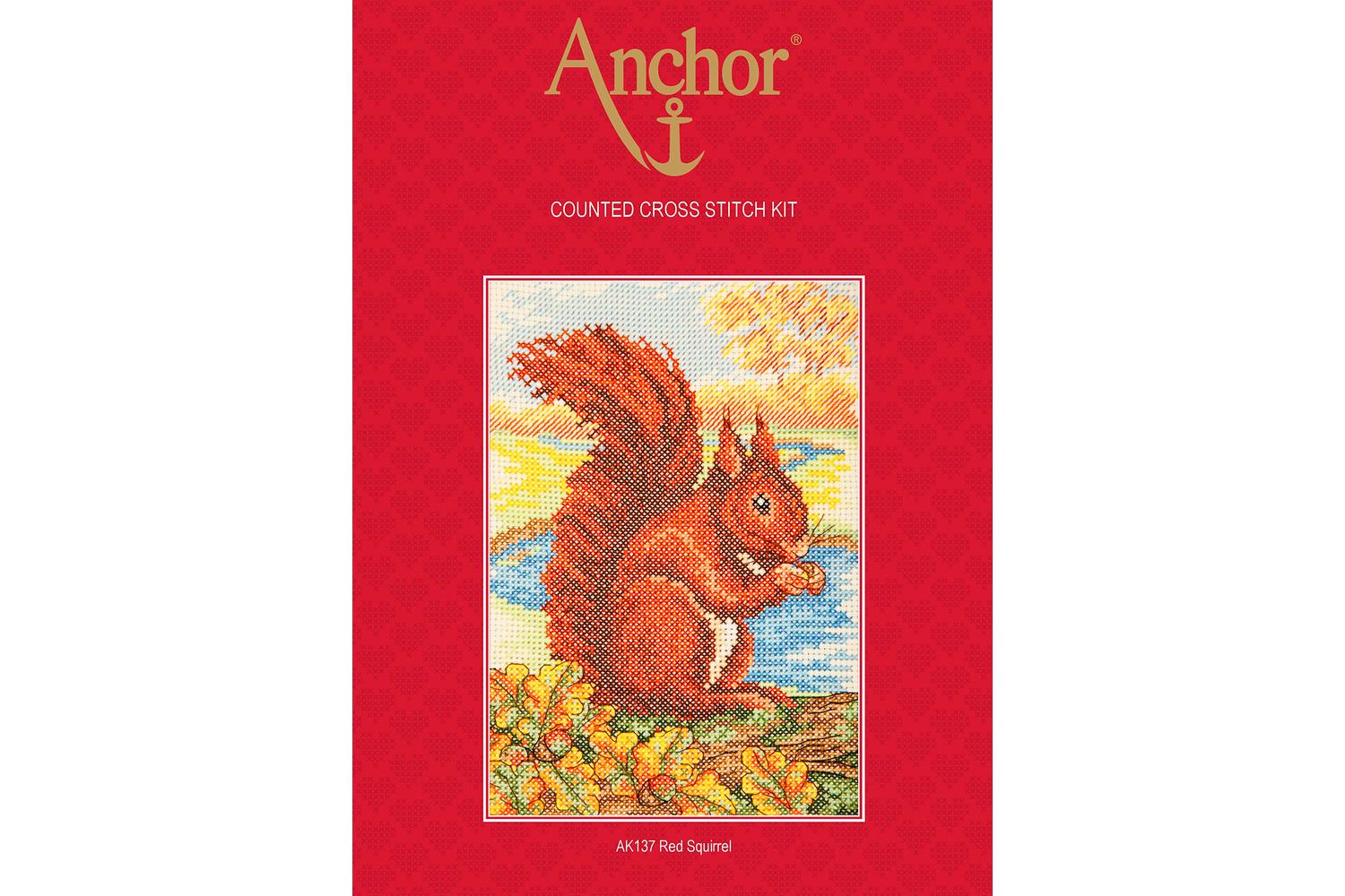 Anchor Gro-ak137 - Red Squirrel - Counted Cross Stitch Kit E
