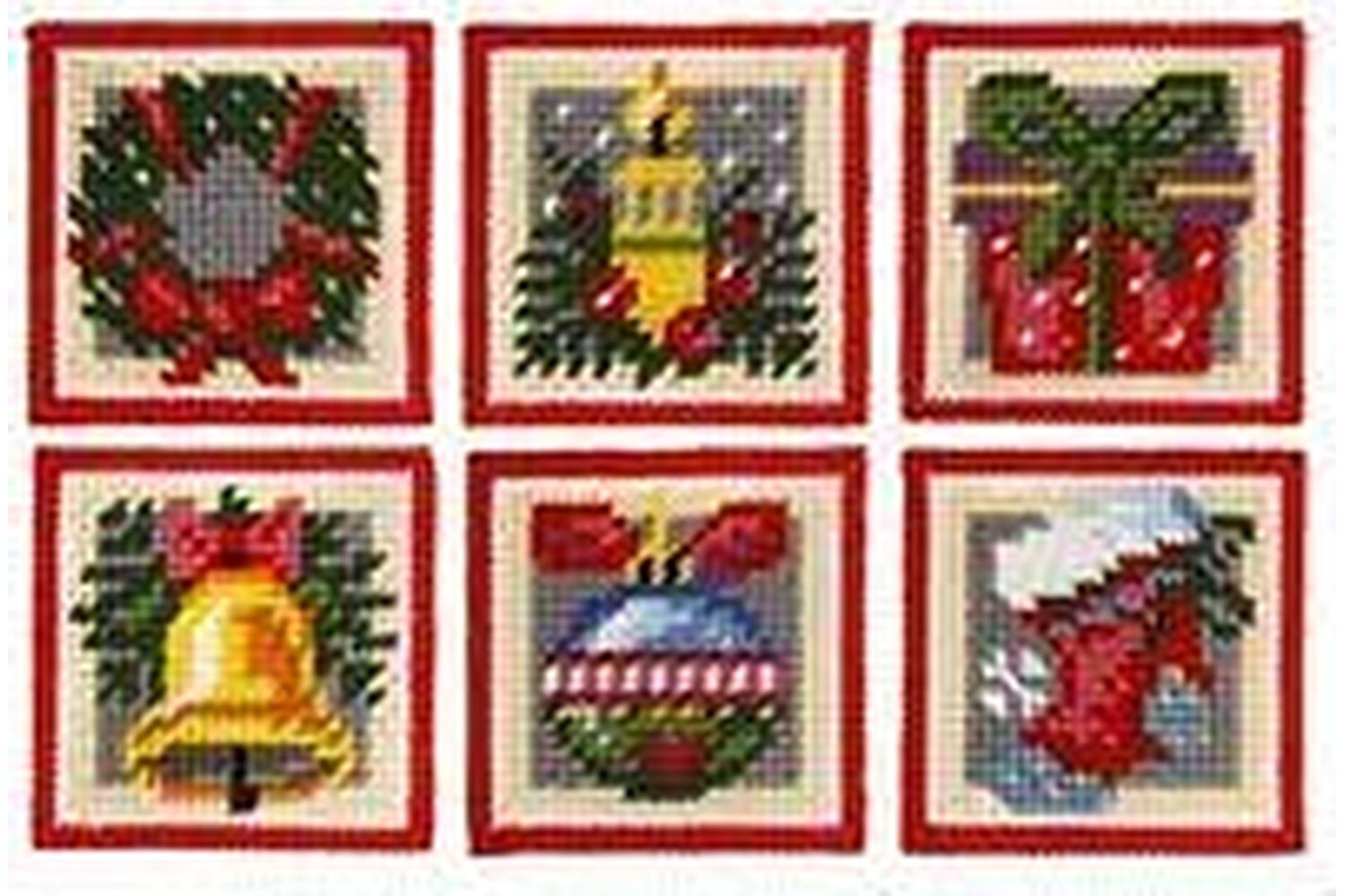Orchidea Gro-orc.5106 - Needlepoint Kit Coasters Christmas M