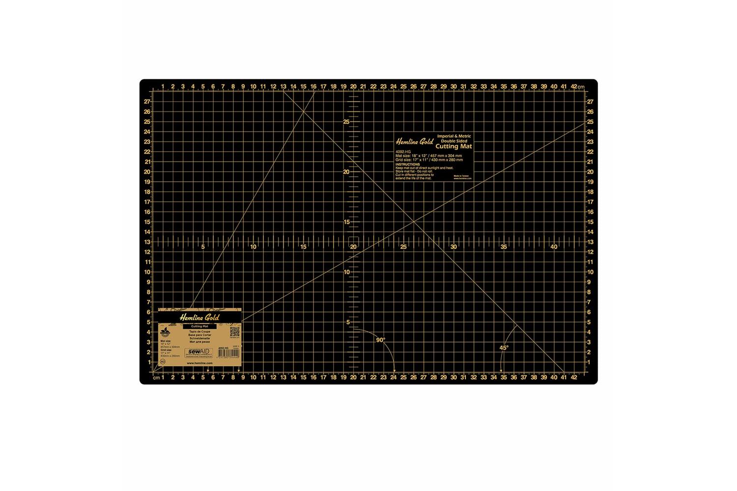 Hemline Gold Gro-4092.hg - Hg Cmat 45cmx30cm - Cutting Mat M