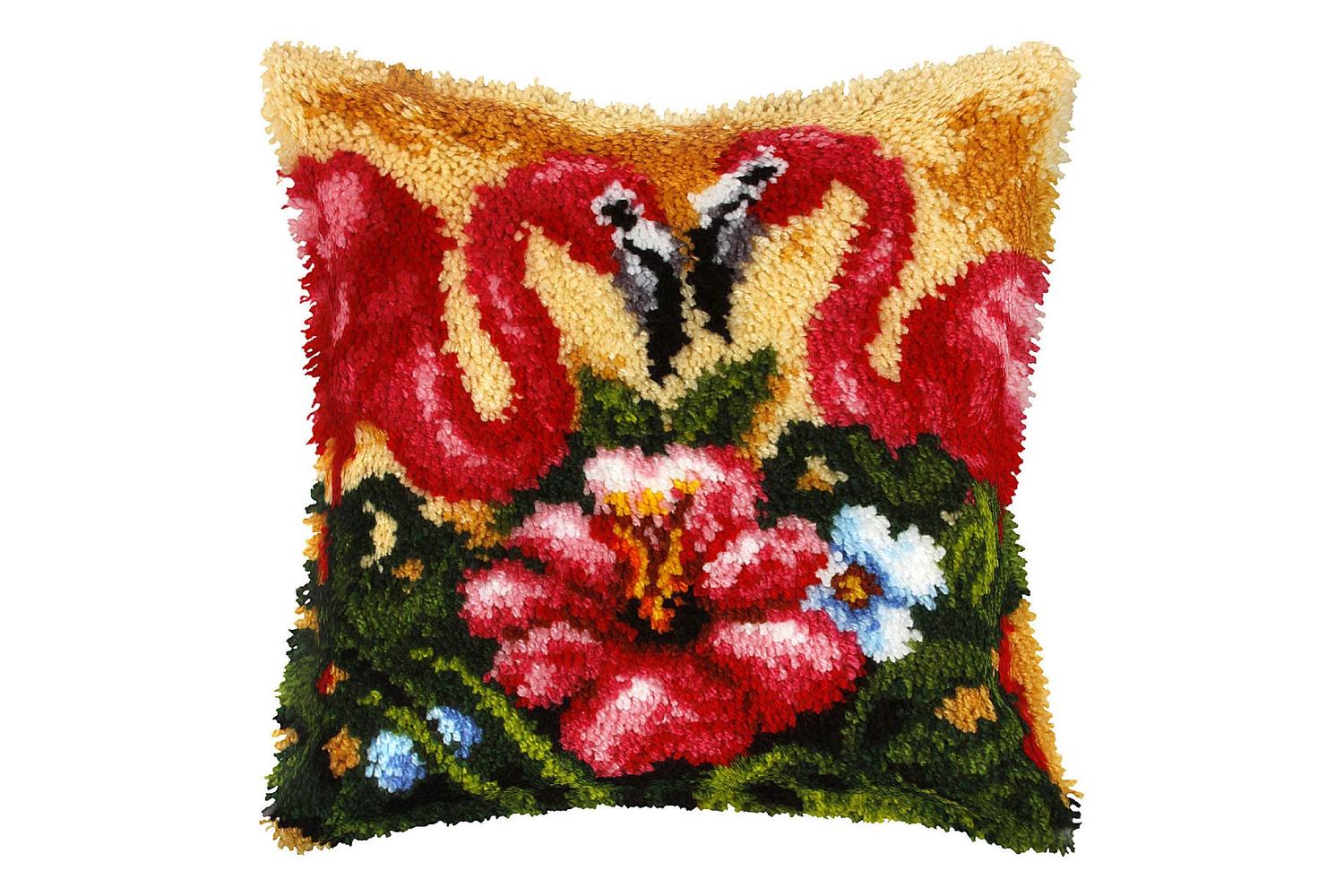 Orchidea Gro-orc.4081 - Lhk Cush Lflamingo - Latch Hook Kit 