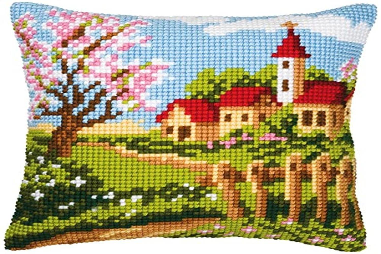 Vervaco Gro-pn-0008732 - Cushion Church - Cross Stitch Kit C