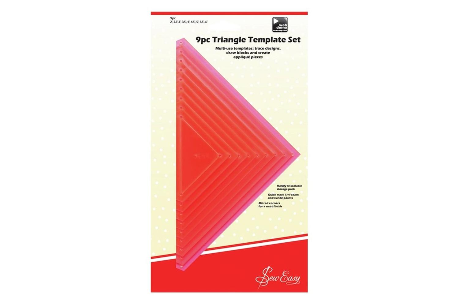 Sew Easy Gro-ergg08.pnk - Se 9 Pc Template Set - Template Se
