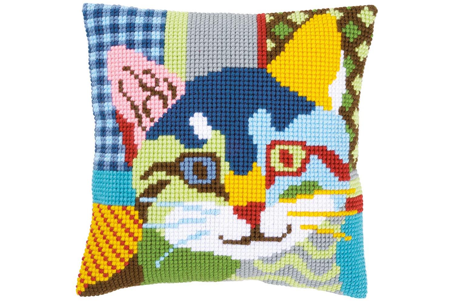 Vervaco Gro-pn-0156115 - Cushion Modern Cat - Cross Stitch K