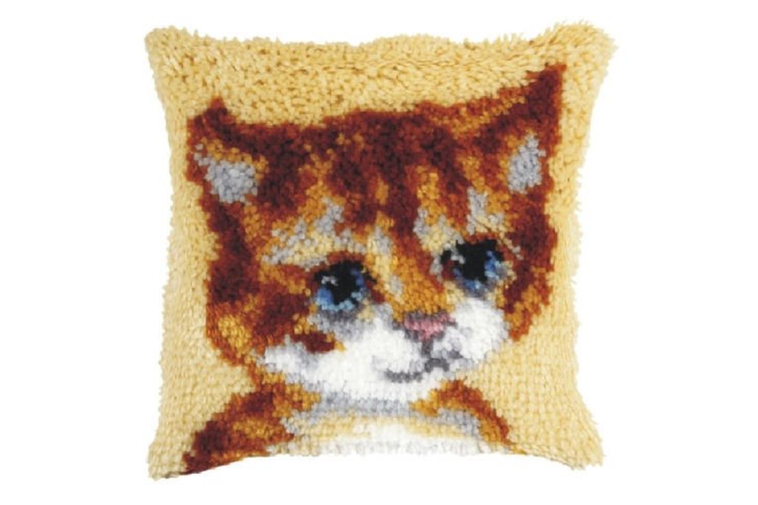 Orchidea Gro-orc.4018 - Lhk Cush Cat - Latch Hook Kit Cushio