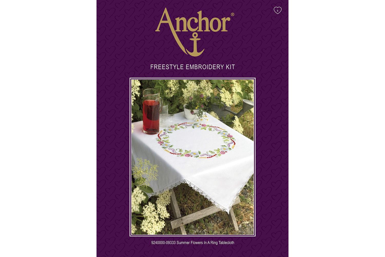 Anchor Gro-9240000\9333 - Tcloth Summer Flwrs - Embroidery K