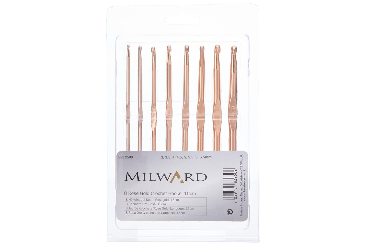 Milward Gro-2232508 - Chook Set Rose Gold - Crochet Hook Set