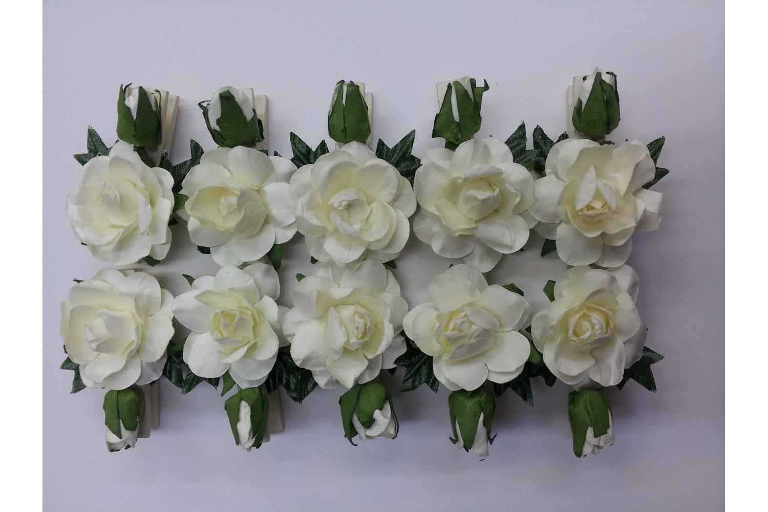 Occasions Gro-b1997iv - Pegs Rose Spray 32cm Pack Of 10 Ivor