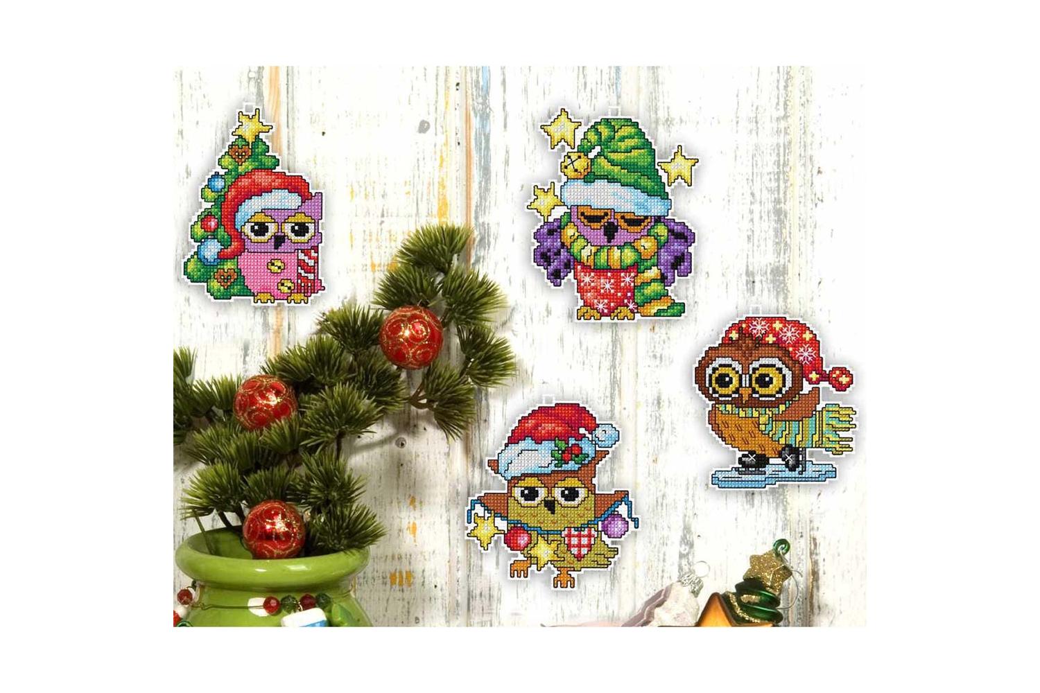 Orchidea Gro-orc.7651 - Christmas Owl - Counted Cross Stitch