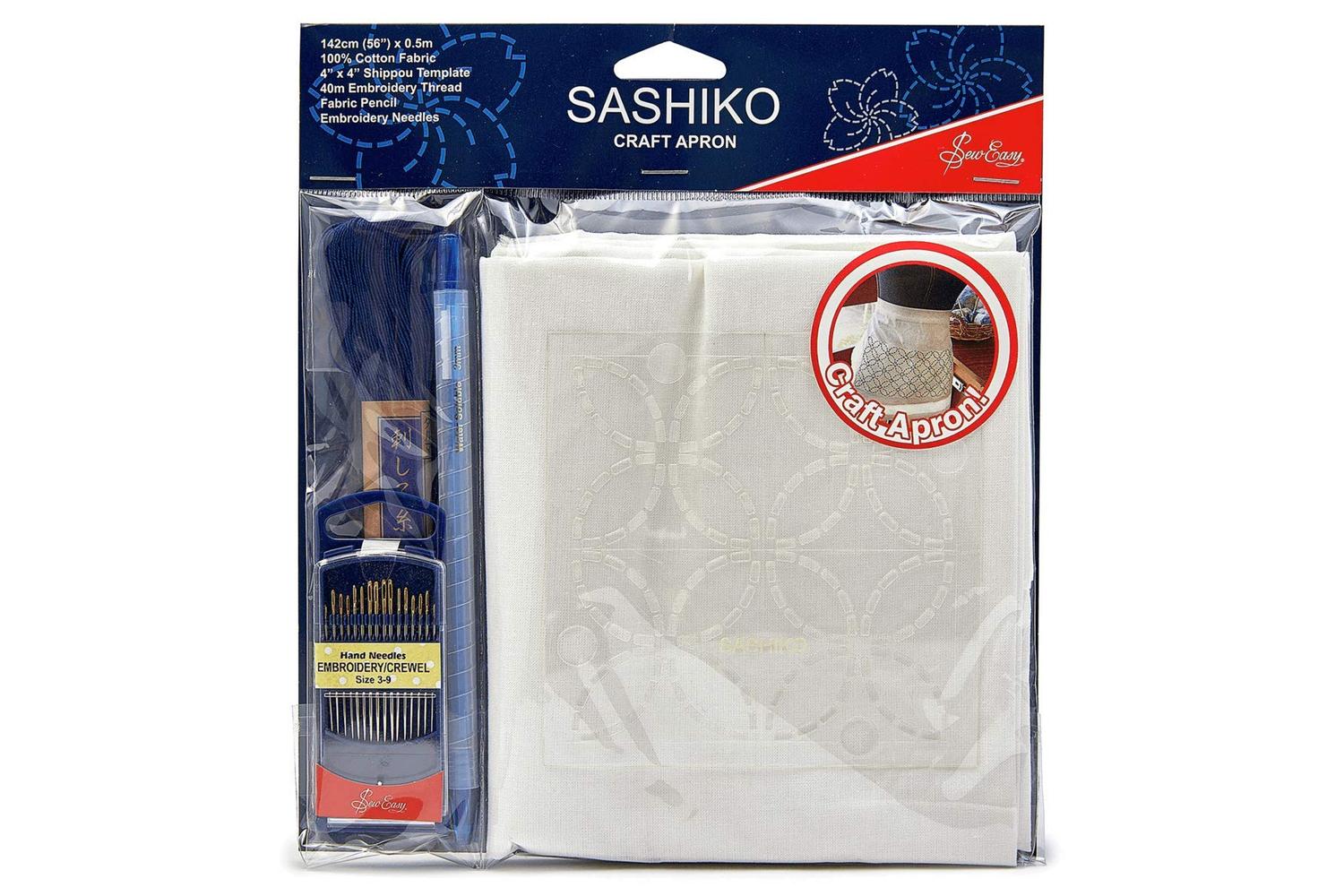 Sew Easy Gro-ers.015 - Apron Tool Kit - Sashiko Apron Kit - 