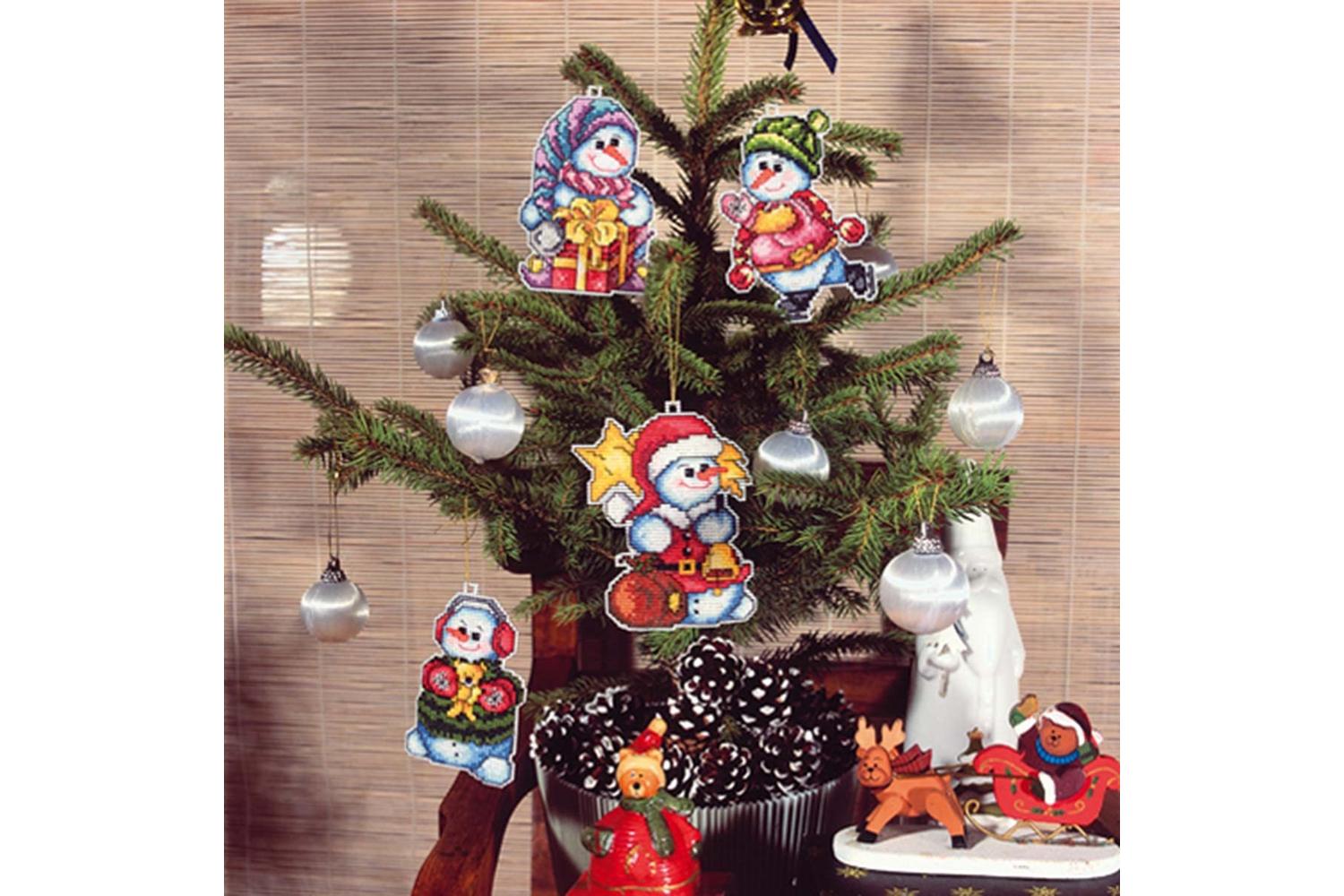 Orchidea Gro-orc.7609 - Counted Cross Stitch Kit Happy Snowm