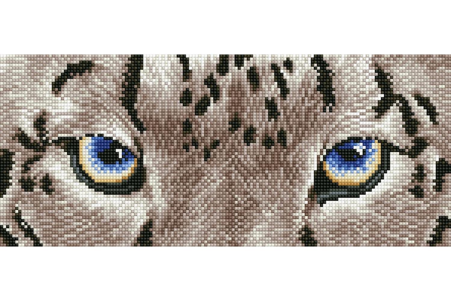 Diamond Dotz Gro-dd5.043 - Snow Leopard Spy - Diamond Painti