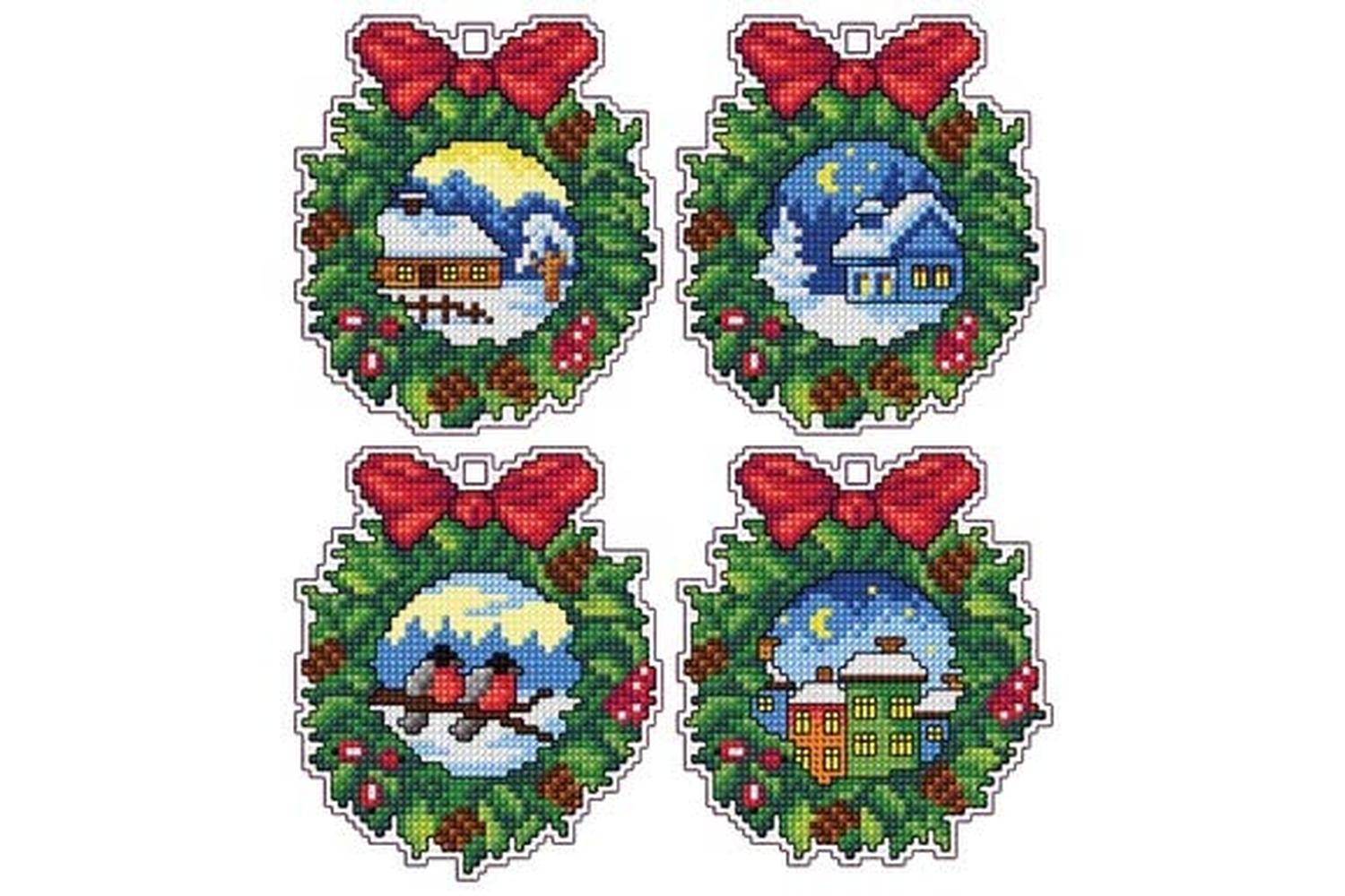 Orchidea Gro-orc.7670 - Christmas Wreath - Counted Cross Sti